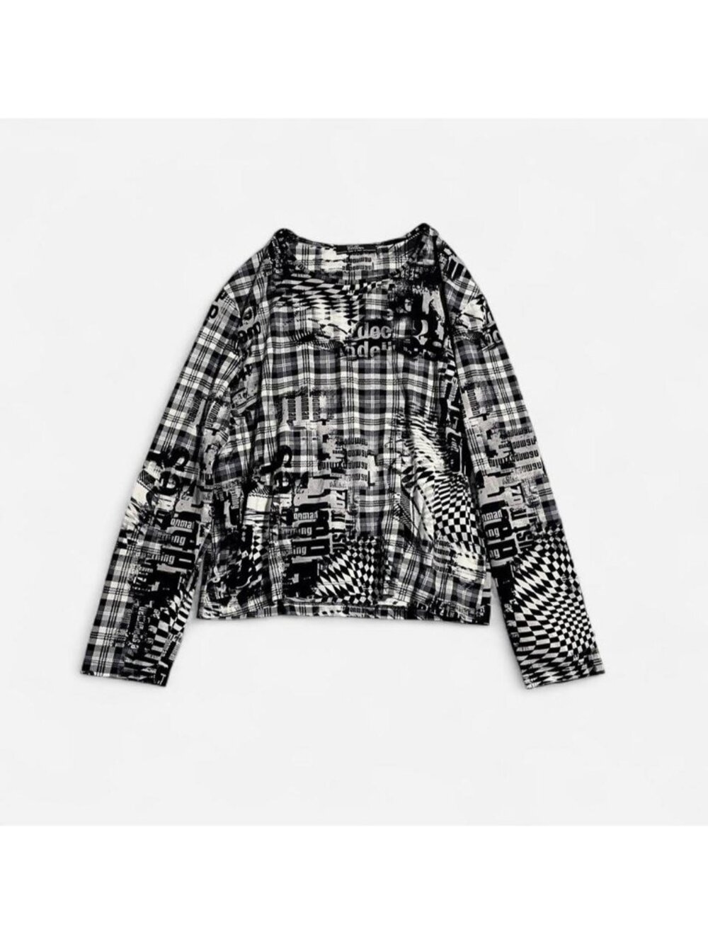 Euro fashion Cellini y2k long sleeve graphic top made in Italy